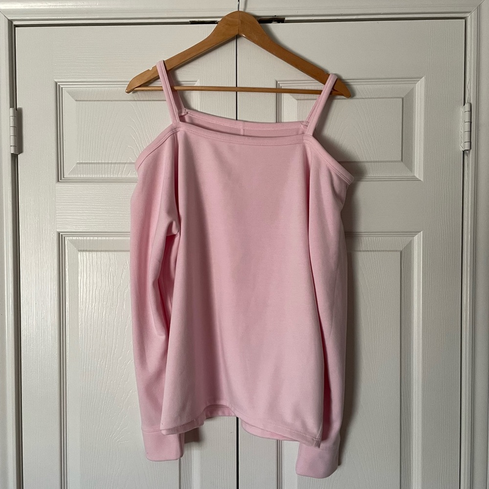 Danskin Bare Shoulder Sweatshirt NWOT